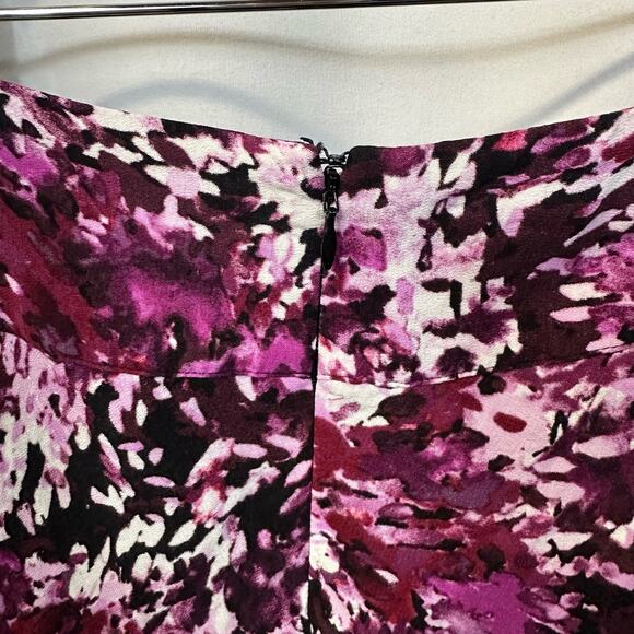 White House Black Market Pink Floral Flounce Mini Skirt Y2K Pockets 0 - Picture 4 of 7